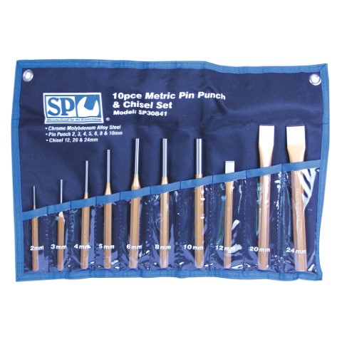 SP AIR - PIN PUNCH AND CHISEL SET -10PCS 